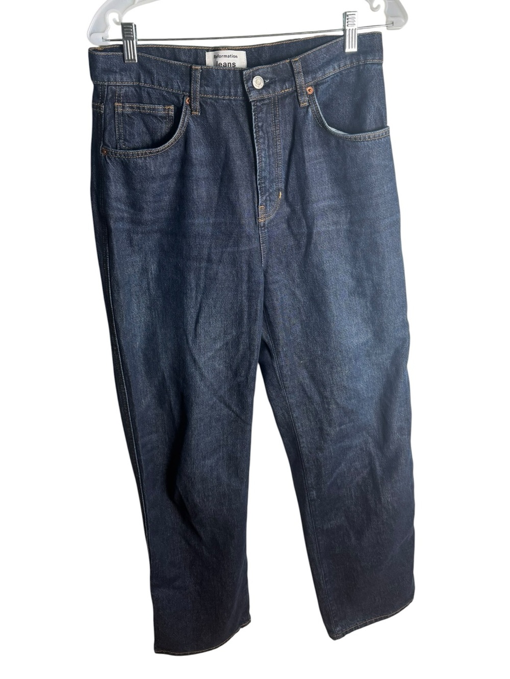 Reformation Cary High Rise Slouchy Wide Leg Jeans Ondine 28 - Picture 2 of 4
